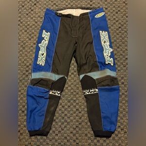 Fox 180 Motocross Racing Pants Mens 42” Blue T4 Kev-lar Dirtbike